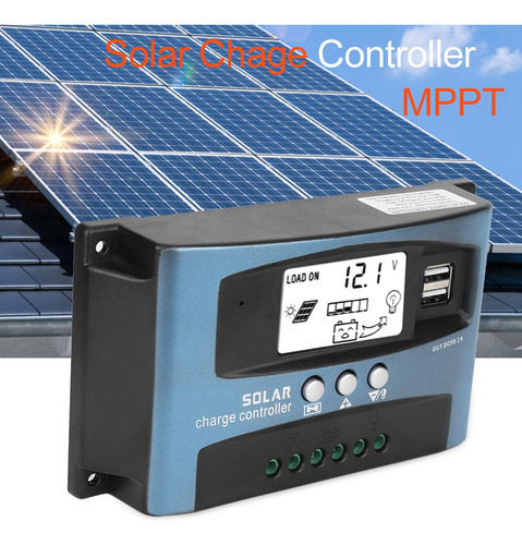 Carregador De Bateria Solar Mppt 100a Controlador De Carga D - Imagem 4