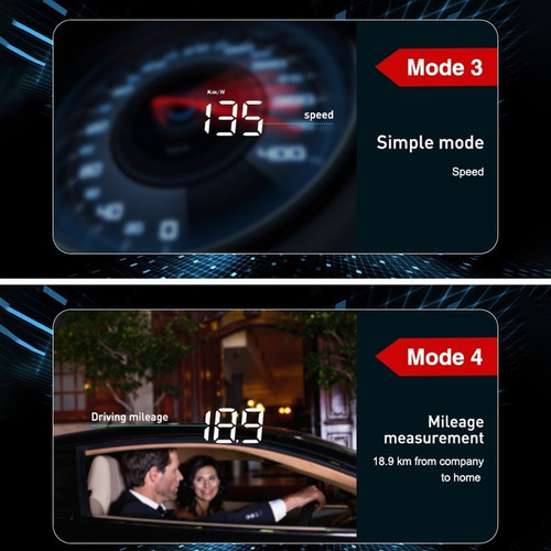 Projetor De Vidro Automotivo Velocímetro Digital Hud - Imagem 8
