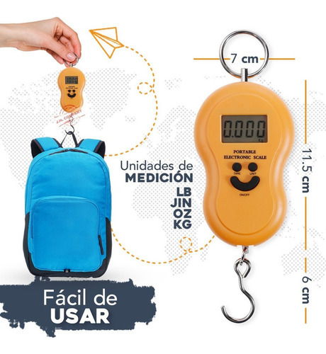 Gancho De Suspensão Portátil Para Balança Digital De 50 Kg - Imagem 2