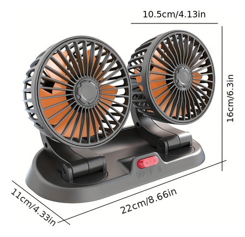 Ventilador De Ar Condicionado Automotivo Turbo Para Refriger - Imagem 3