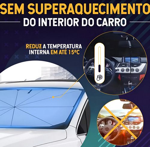 Cys Quebra Sol Parabrisa Protetor Solar Automotivo Proteção - Imagem 2