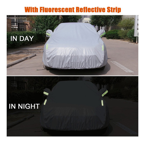 Capa Com Faixa Reflexiva Para Carro Sedan - Imagem 4