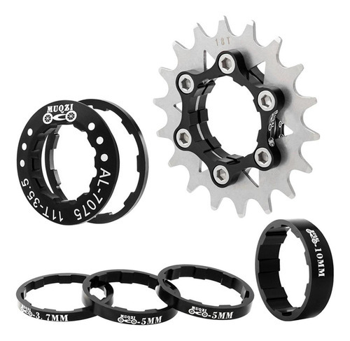 Espaçadores Leves De Cassete De Velocidade Única 18t, Fixie