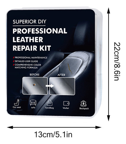 Kit De Restauração De Couro Automotivo, Restaurador - Imagem 3