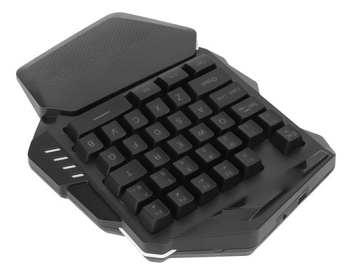 Teclado Para Jogos Com Uma Mão 2.4g Wireless Rgb Lighting Ab - Imagem 8