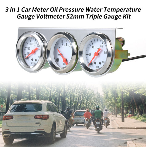 Voltímetro De Instrumento Automotivo, Pressão Manométrica Tr - Imagem 2