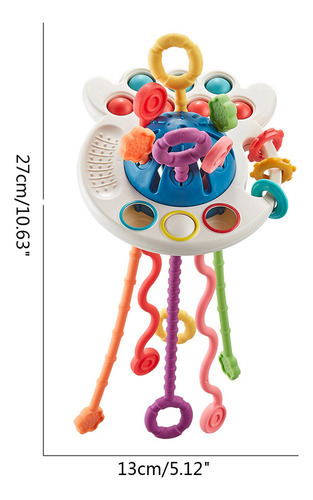 I P(r) Brinquedo De Chocalho Sensorial Em Forma De Polvo - Imagem 4