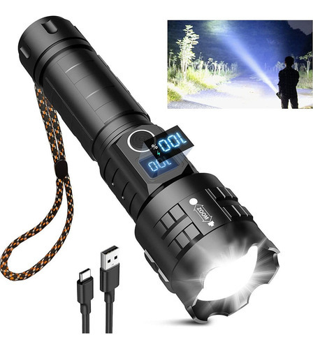 Lanternas Led Recarregáveis Super Bright 100000 Lumens