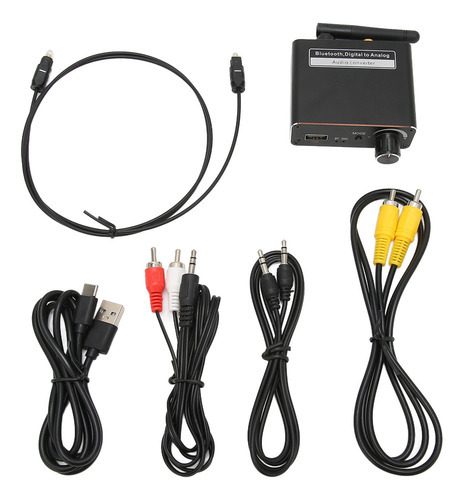 Conversor De Áudio D18 3 Em 1 Receptor Bluetooth 5.0 Hifi