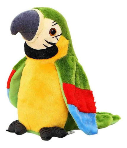 . .. Um Papagaio De Brinquedo Que Repete A Fala E Bate As