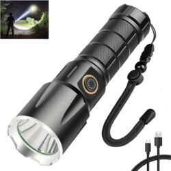 Lanternas Recarregáveis Táticas Super Bright 9000 Lumen