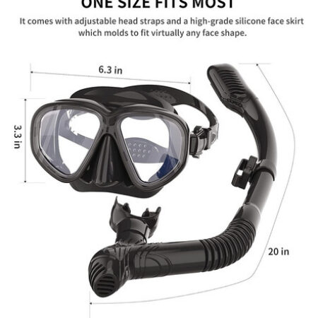 Conjunto De Snorkel Para Adultos Homens Mulheres Adolescente - Imagem 4