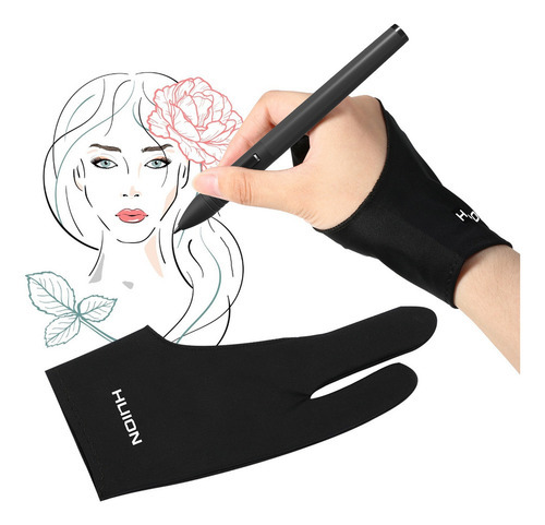 Huion Gl200 Dois Dedos Tamanho Livre Luva Desenho Artista Ta