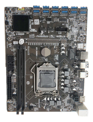 Placa-mãe B250 Btc 12 Usb3.0 Para Pci-e Interface - Imagem 3