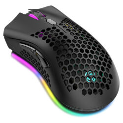 Mouse Gamer Sem Fio 2,4g Recarregável Luz Rgb