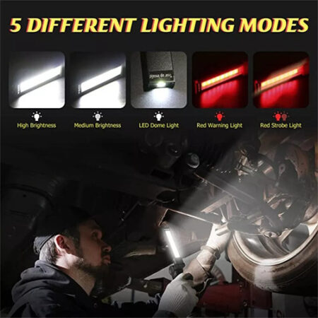 4pack Recarregável Cob Luz De Trabalho Lanterna Led Portátil - Imagem 9