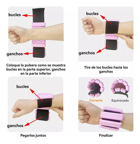 Pesos De Pulso E Tornozelo (1lb), Pulseiras De Silicone - Imagem 22