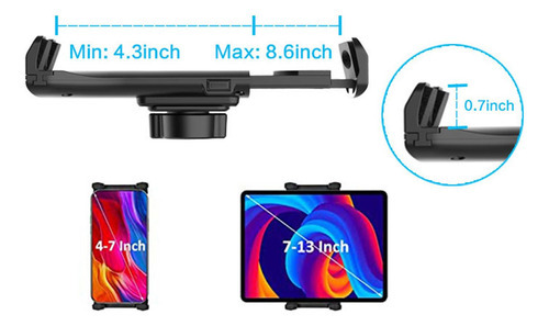 Suporte Para Tablet Automotivo, Multiuso, Resistente, - Imagem 10