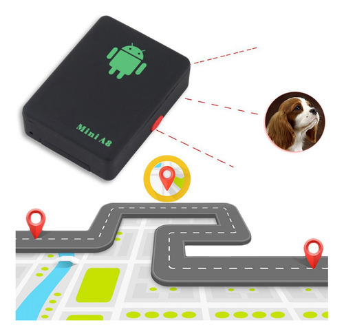 Com O Rastreador De Botões Sos Smart Mini A8 Gsm/gprs/lbs Tr - Imagem 3