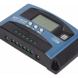 H Controlador De Carga Solar Com Display Led Mppt Pwm 100a