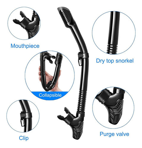 Máscara De Snorkel Macia Máscara De Snorkel Dry Mole Mais - Imagem 3
