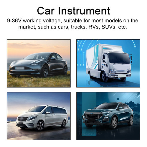 Medidor De Instrumentos Automotivos Suv Rv Temperatura Unive - Imagem 7