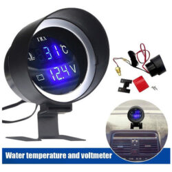Medidor De Temperatura Digital Automotivo +voltímetro