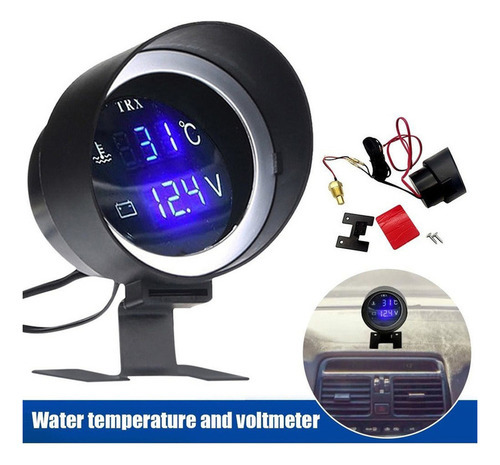 Medidor De Temperatura Digital Automotivo +voltímetro