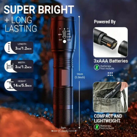 Mini Lanterna Led Para Exterior, Mini Caneta Portátil, Luz F - Imagem 2