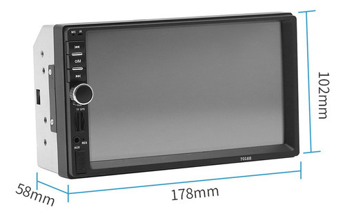 Gravador De Rádio Automotivo Universal De 7 Polegadas E 2 Di - Imagem 8