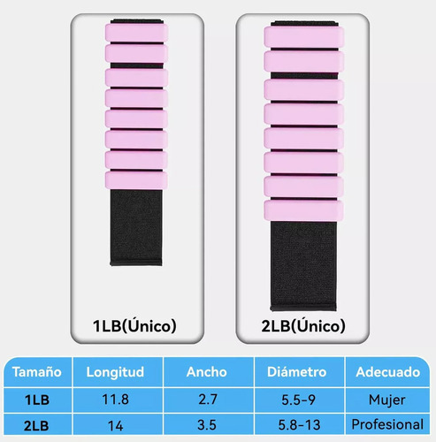 Pesos De Pulso E Tornozelo (1lb), Pulseiras De Silicone - Imagem 20