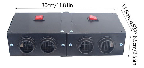 Aquecedor Elétrico Automotivo De Dois Furos X High Power Hea - Imagem 9
