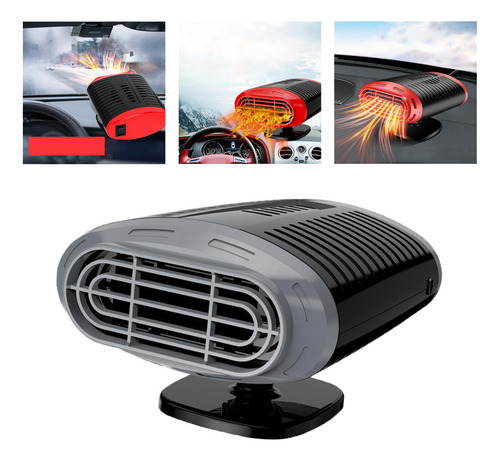 2 Em 1 Aquecedor De Carro 120w Para 12v Preto Cinza - Imagem 6