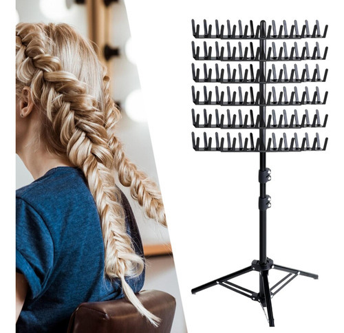 Rack De Cabelo Para Trança, Separador De Cabelo, Suporte - Imagem 7