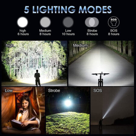 Lanternas Led Recarregáveis Super Bright 100000 Lumens - Imagem 6