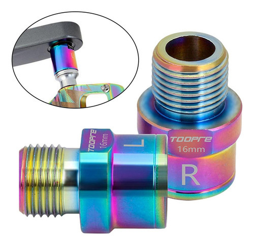 Adaptador De Pedal De De 1 Par Espaçadores De Pedal De Aço - Imagem 4