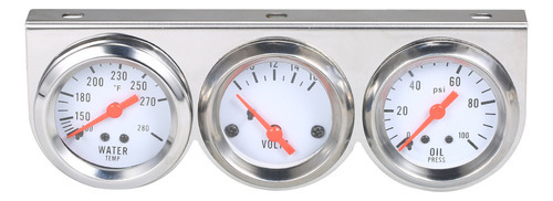 Instrumento Automotivo. Voltímetro De Kit De Água Triplo De - Imagem 3