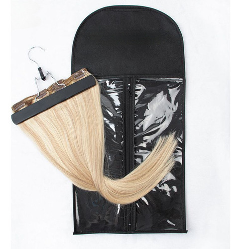 2 Peças De Bolsa E Clipe, Peruca De Cabelo, Extensão, Cabide - Imagem 18
