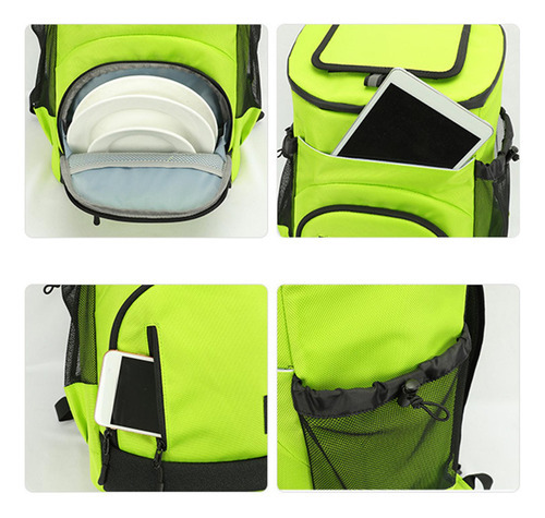 Mochila Cooler Isolada Leve Refrigerador De Cerveja Mochila - Imagem 9