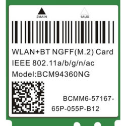 Z Cartão Wifi 802.11ac De 1200 Mbps Bcm94360ng Ngff M.2 5