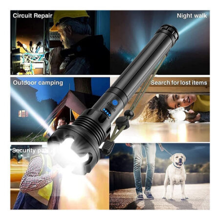 Lanternas Táticas Recarregáveis 90000 Lumens Lanterna - Imagem 8