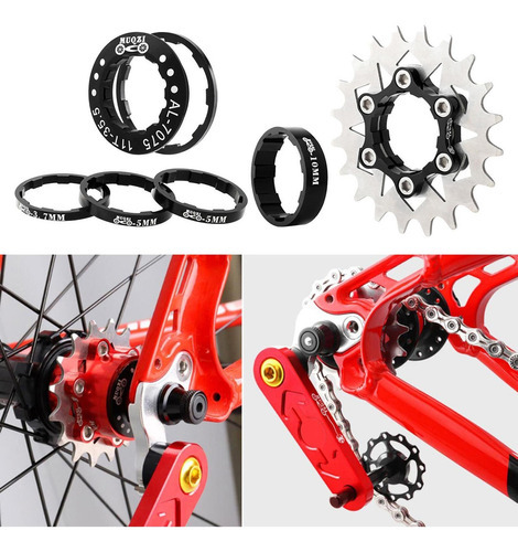 Conjunto De Cassetes De Velocidade Única, Adaptador De 20t - Imagem 3