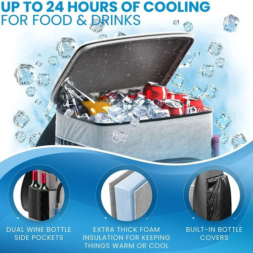 Mochila Térmica De 20 Litros, Refrigerador De Cerveja, Lanch - Imagem 14