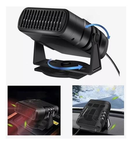 Mini Aquecedor De Ar Condicionado Automotivo Portátil 12v - Imagem 2