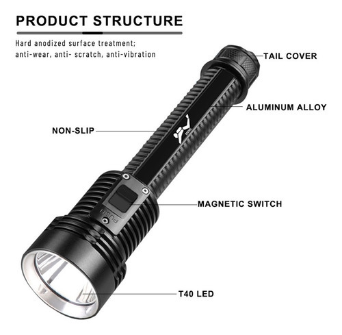 Dsd Lanterna De Mergulho Conduzida Ipx8 Underwater 50m - Imagem 7