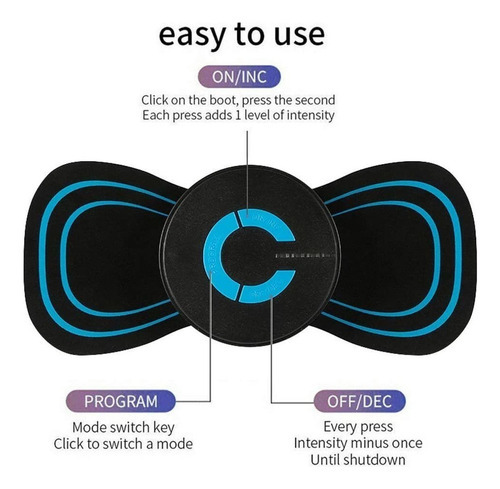 I Adesivo Elétrico De Massagem Cervical Recarregável - Imagem 3