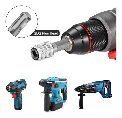 5 Unidades De Adaptador Sds- Drill Chuck, Adaptador Sds Bit - Imagem 5