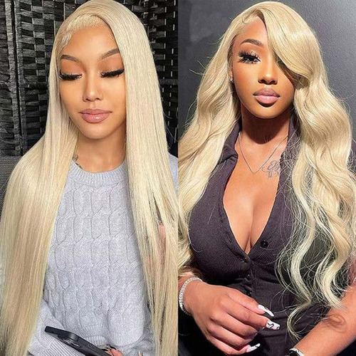 V Glueless #613 Peruca Loira Body Wave Beginner Friend - Imagem 4