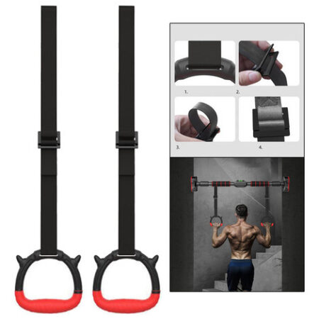 Anéis De Ginástica Alças Ajustáveis Fivelas 661 Lbs - Imagem 6