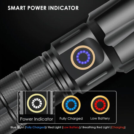 Lanternas Recarregáveis Táticas Super Bright 9000 Lumen - Imagem 4